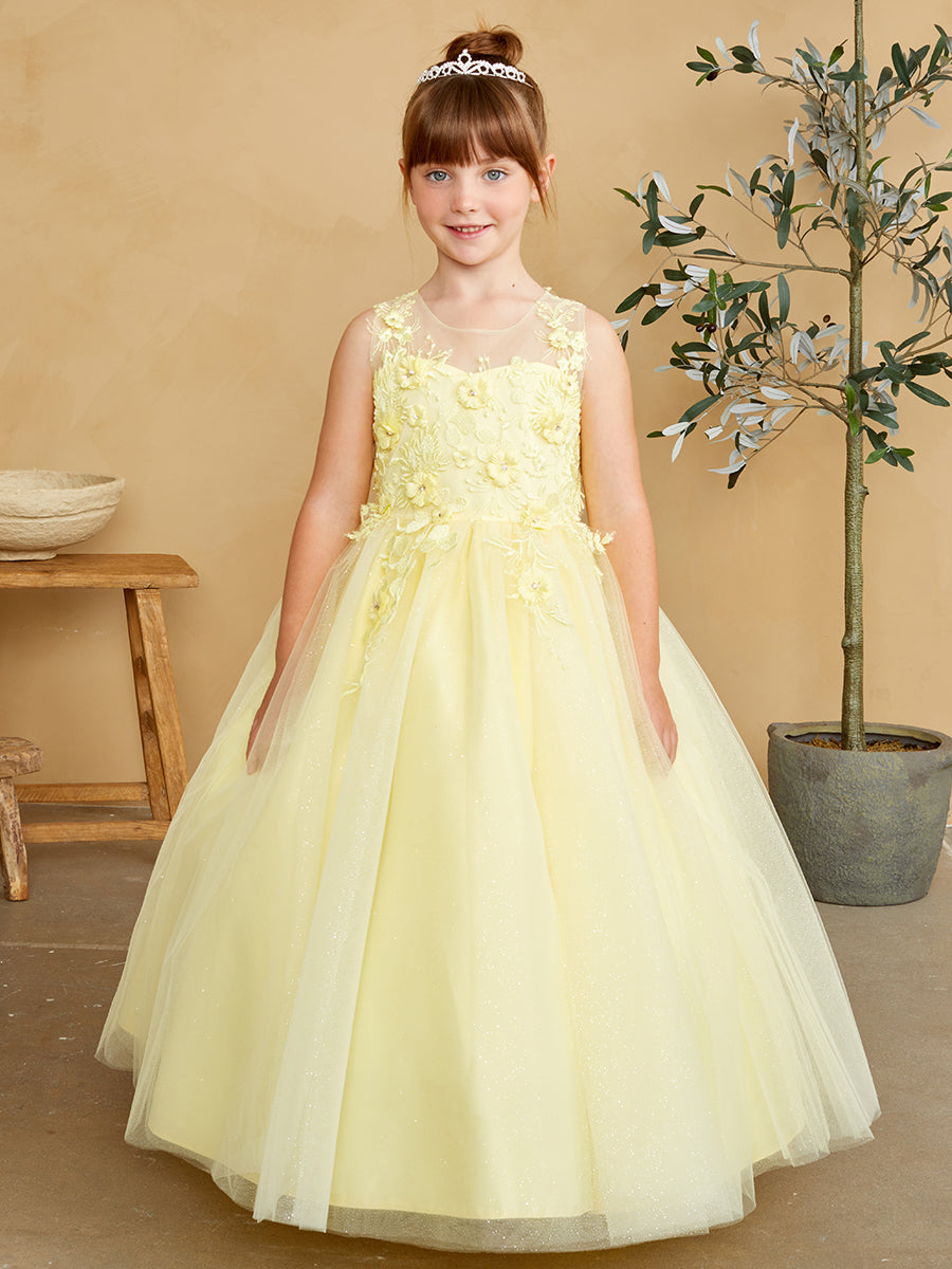 Yellow Kids Dress Offer Yellow Tulle Flower Girl Dresses For Kids