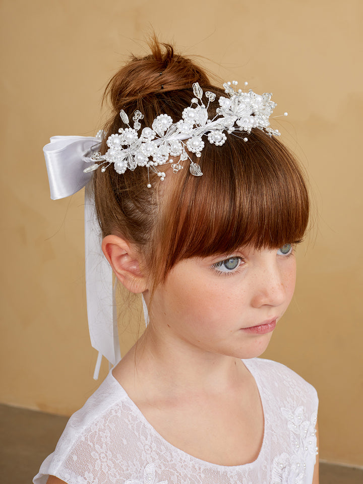 Tip Top Kids 542 White/Ivory Flower Crown