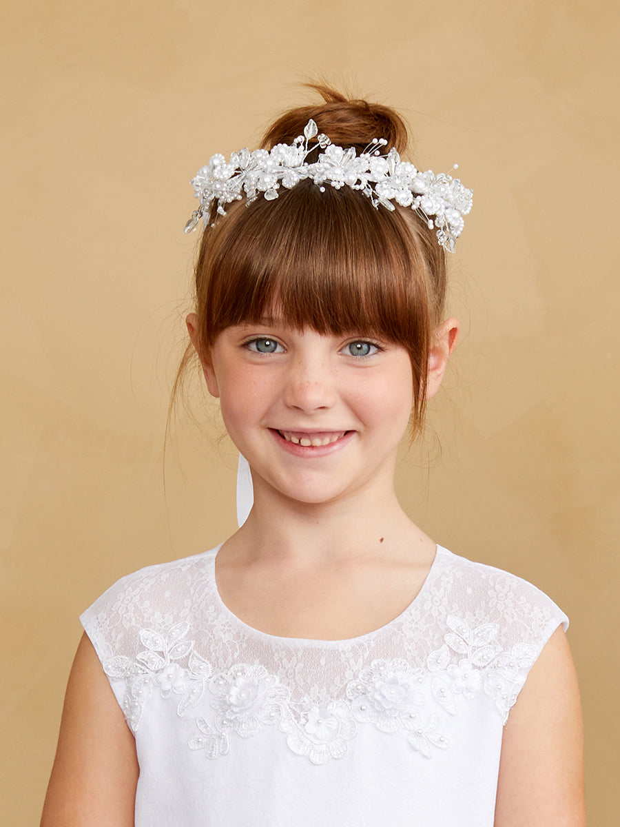 Tip Top Kids 542 White/Ivory Flower Crown