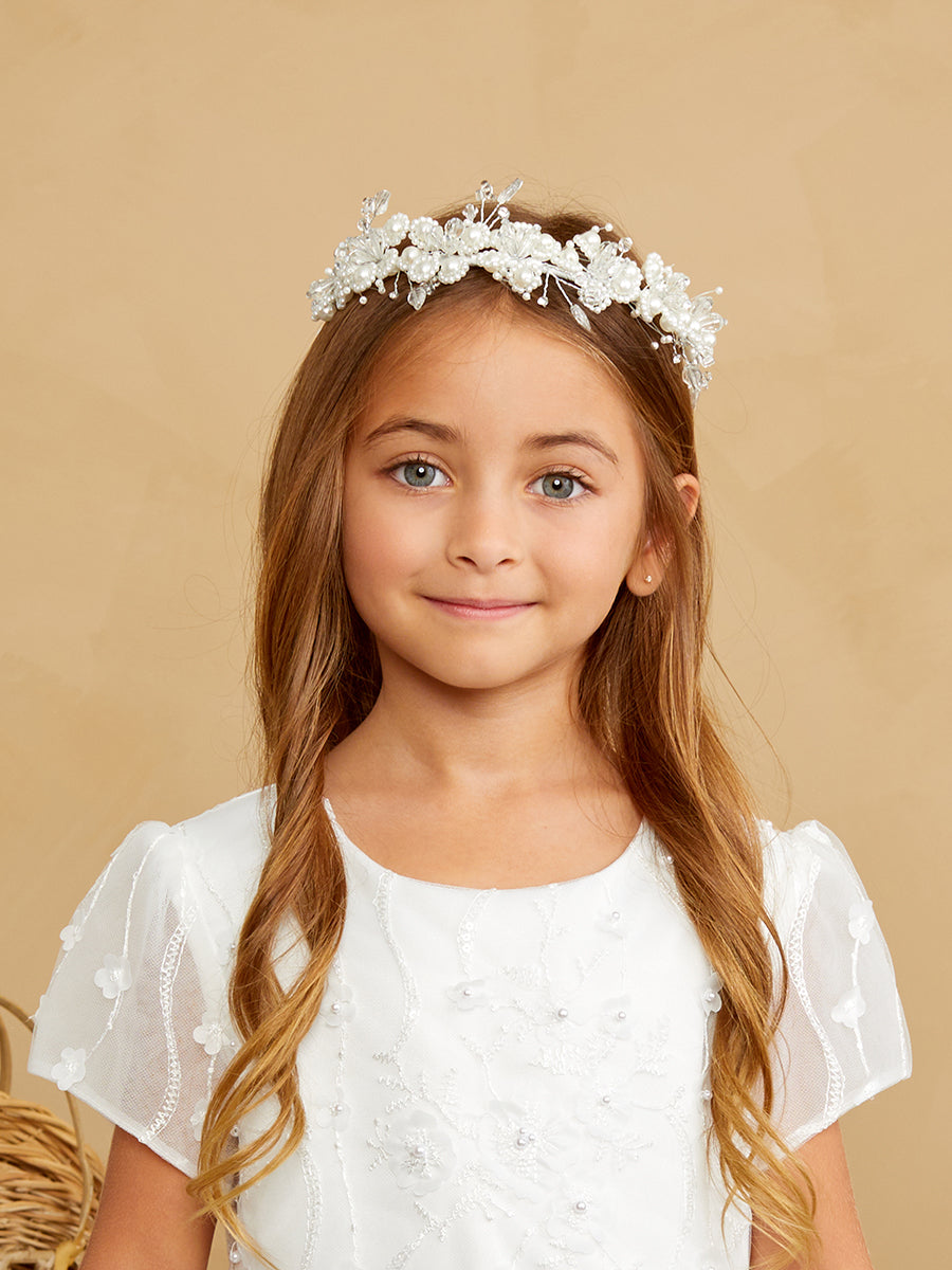 Tip Top Kids 542 White/Ivory Flower Crown