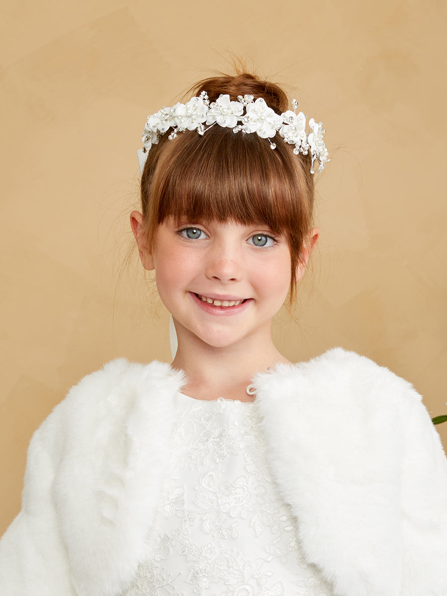 Tip Top Kids 544 White/Ivory Flower Crown