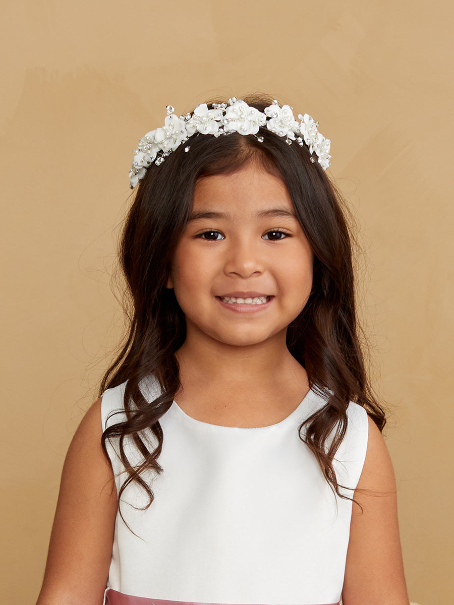 Tip Top Kids 544 White/Ivory Flower Crown