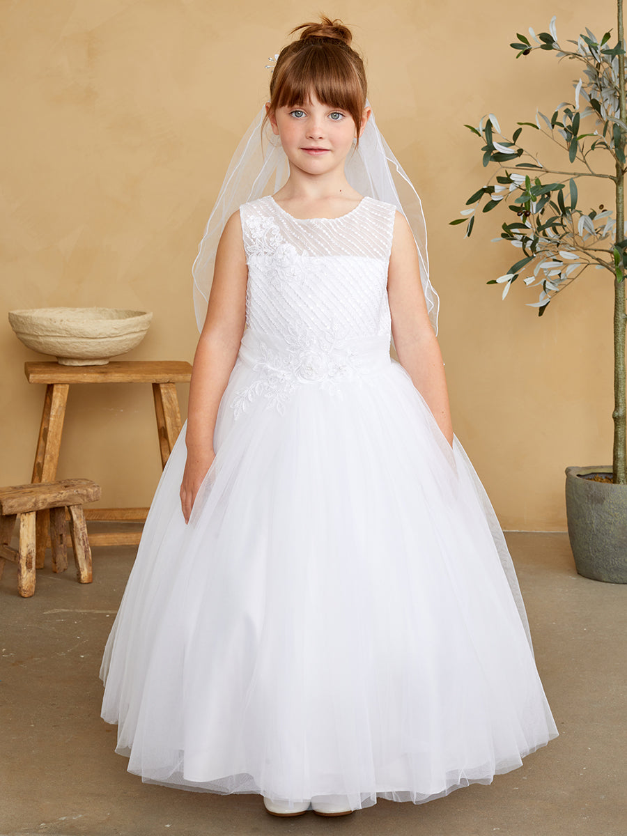 Tip Top Kids 5753 White Dress