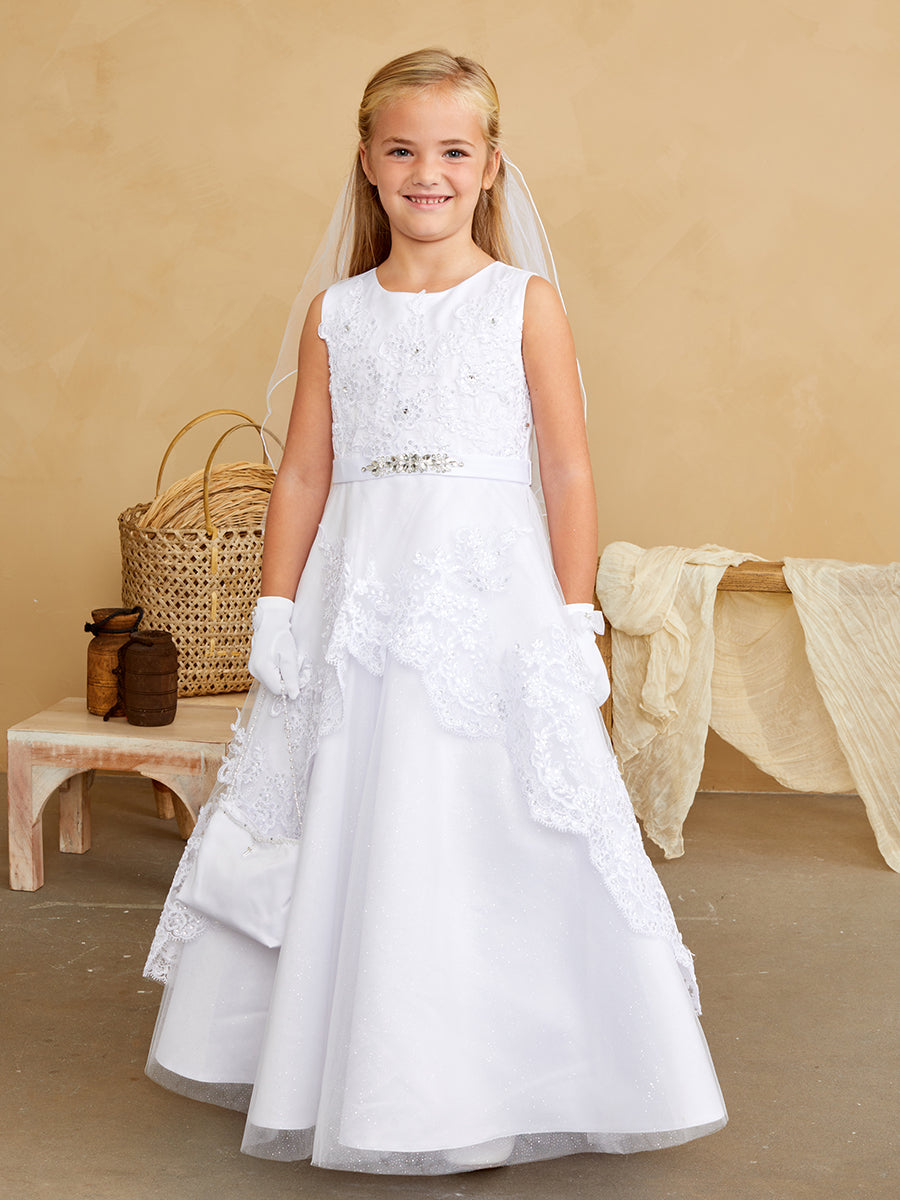 Tip Top Kids 5838 White Dress