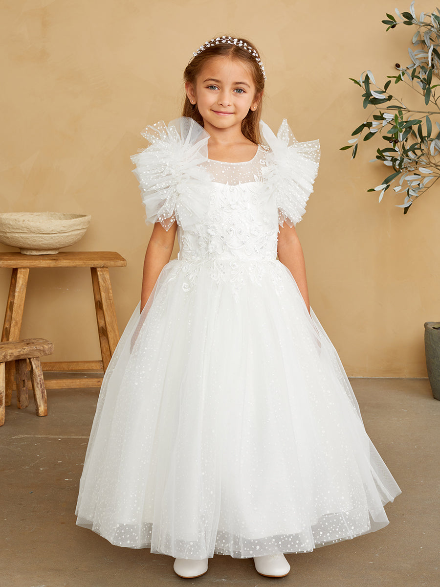 Tip Top Kids 5843 White/Ivory Dress