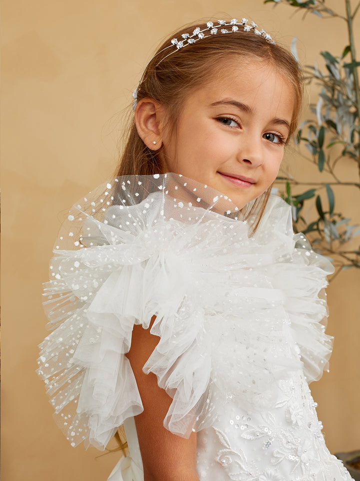 Tip Top Kids 5843 White/Ivory Dress