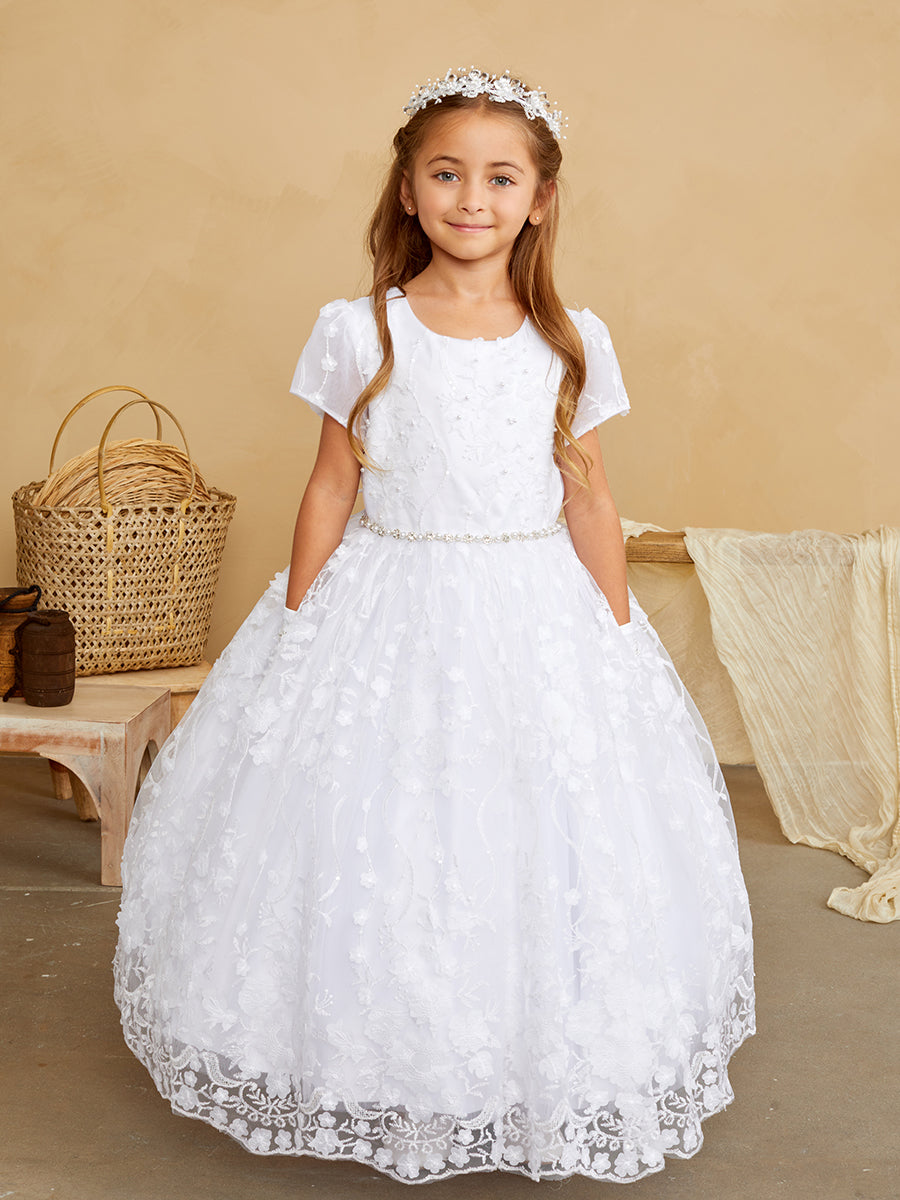 Tip Top Kids 5845 White/Ivory Dress