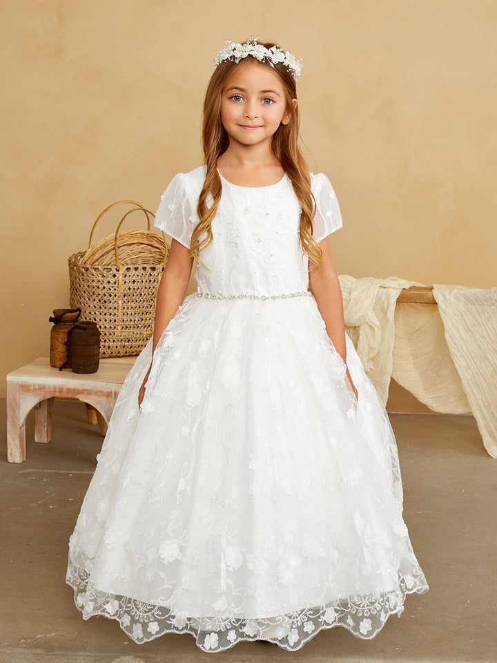 Tip Top Kids 5845 White/Ivory Dress