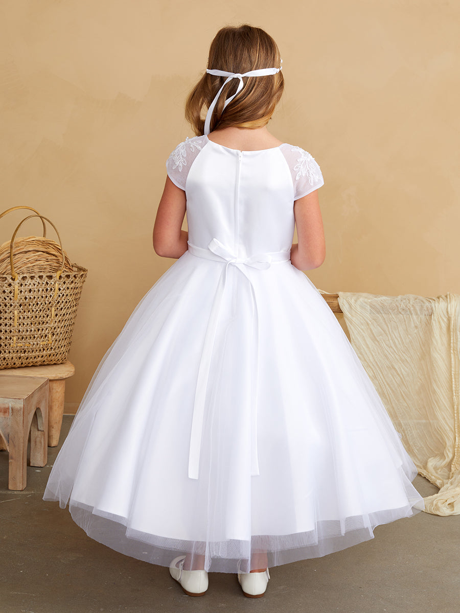 girls ivory dress Tip Top Kids 5847 White/Ivory Dress – The Quince Of Your Dreams