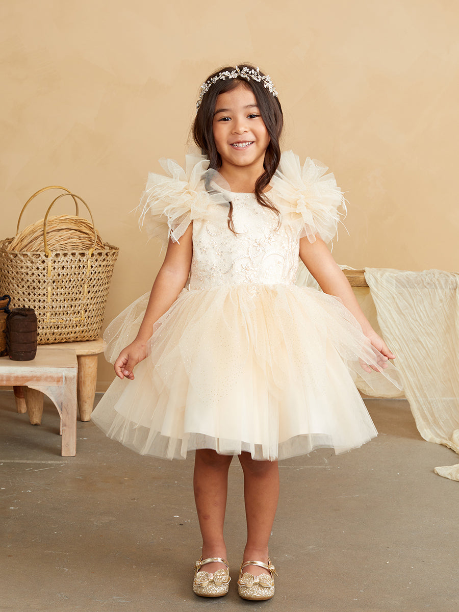 Tip Top Kids 5848 Champagne Dress