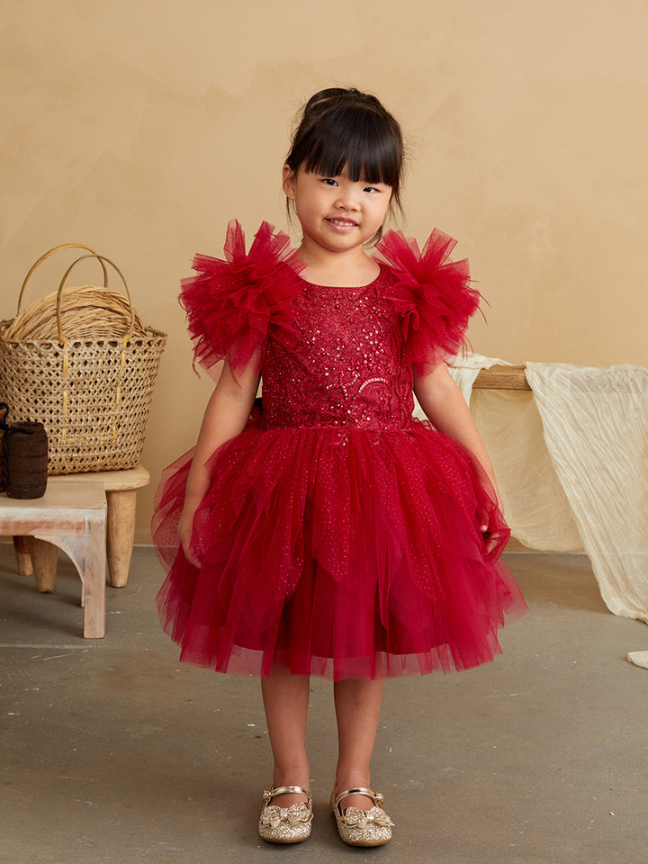 Tip Top Kids 5848 Red Dress