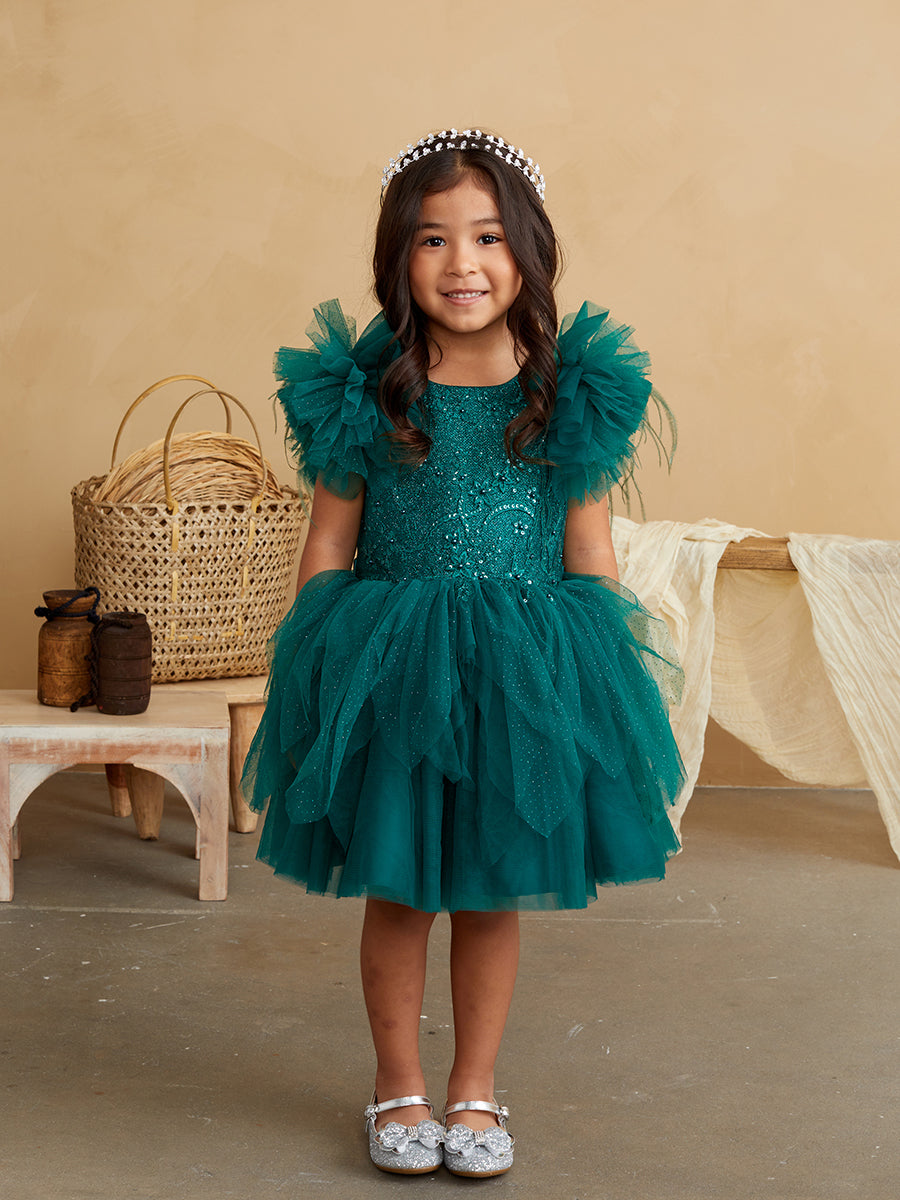 Tip Top Kids 5848 Emerald Dress