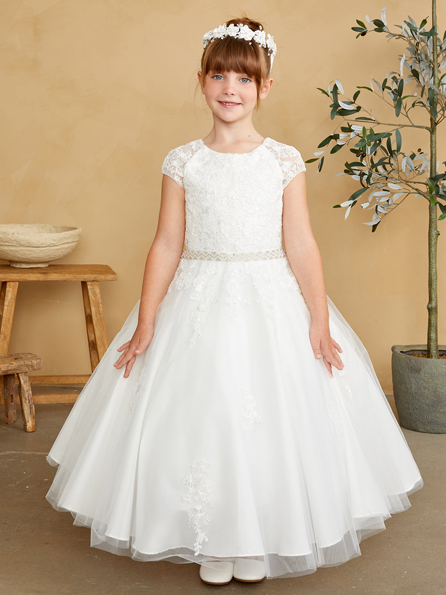 Tip Top Kids 5851 White/Ivory Dress