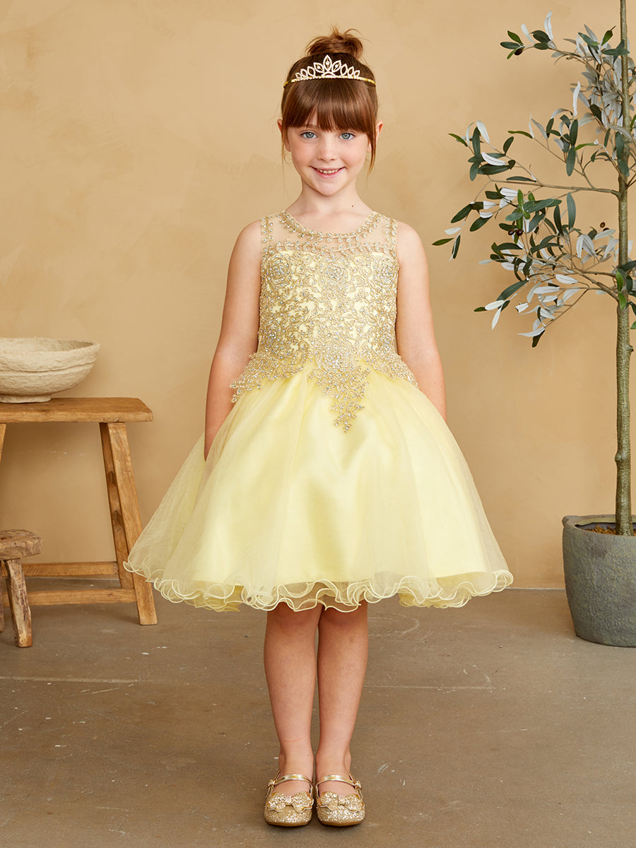 Tip Top Kids 7013 Yellow Dress