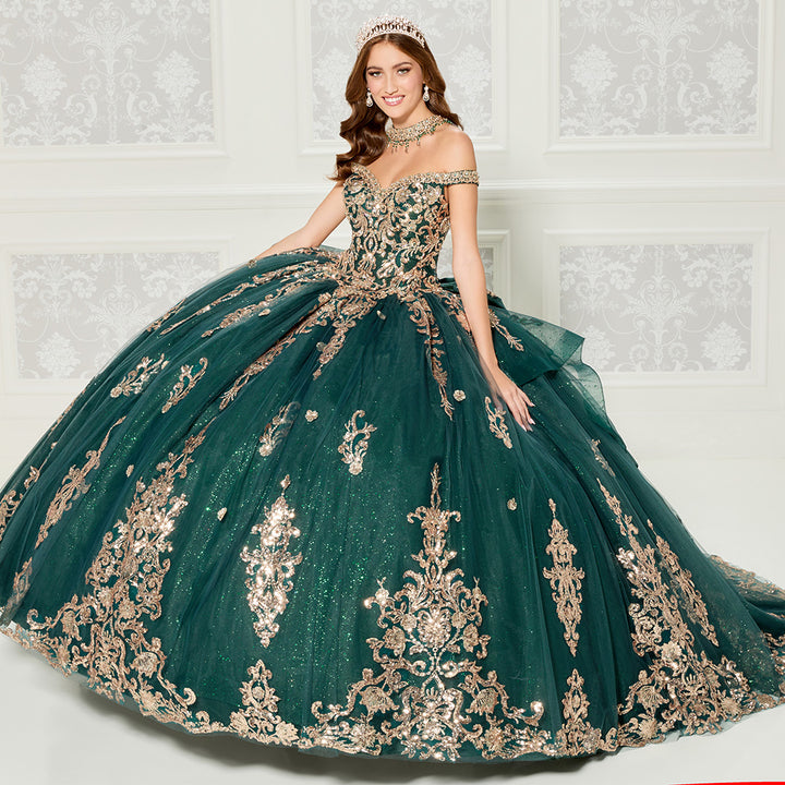 Princesa by Ariana Vara PR30112 Forest/Gold