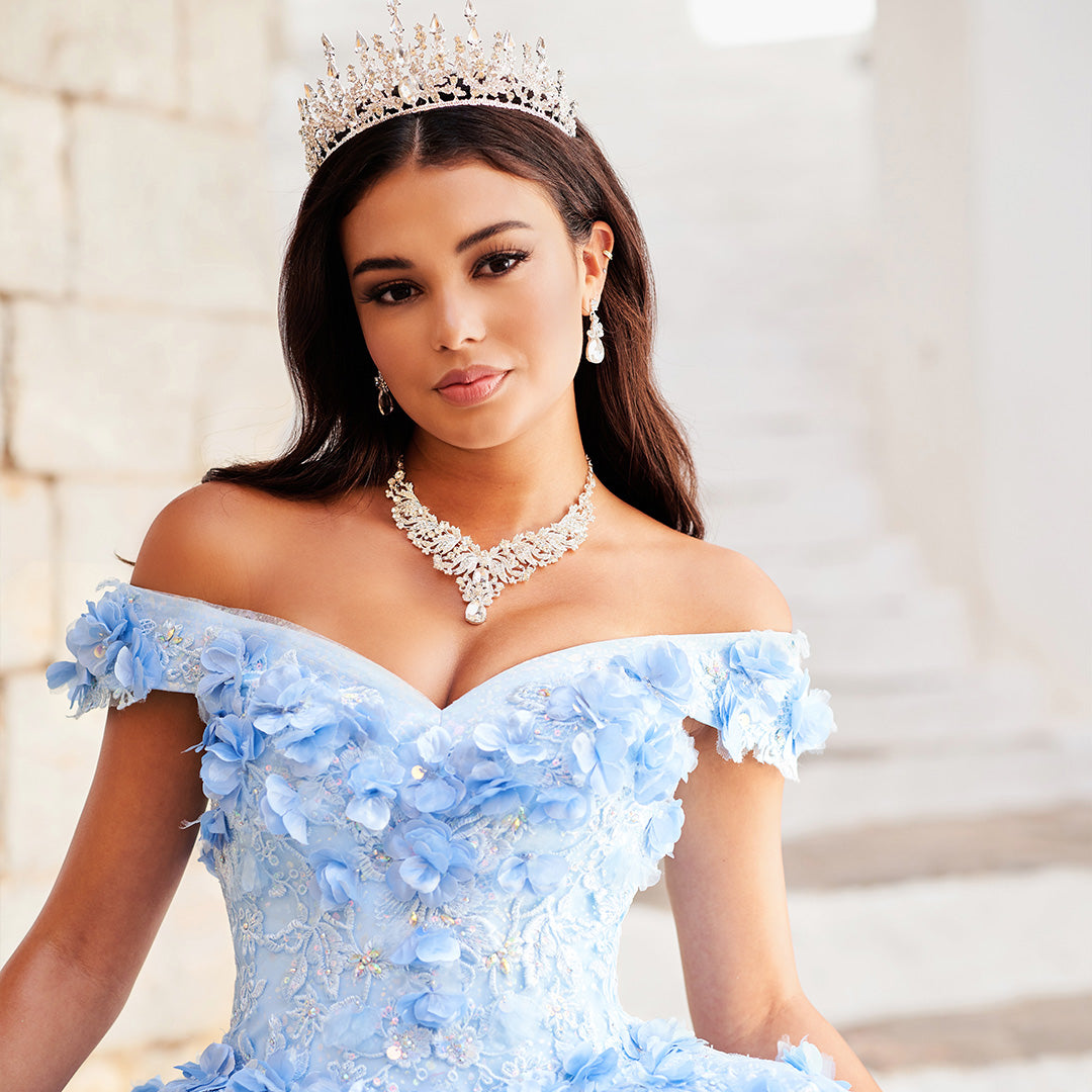 Princesa by Ariana Vara PR30113 Light Blue