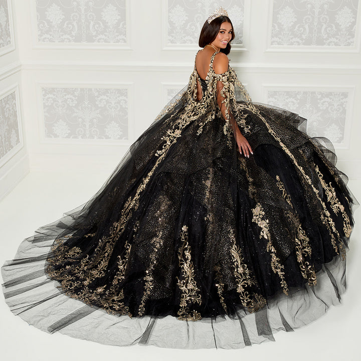 Princesa by Ariana Vara PR30117 Black/Gold