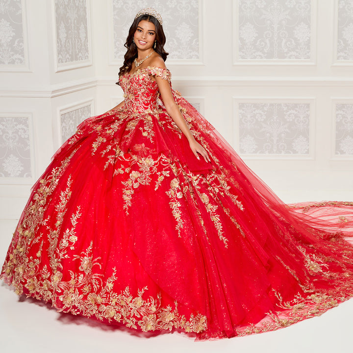 Princesa by Ariana Vara PR30119 Red/Gold