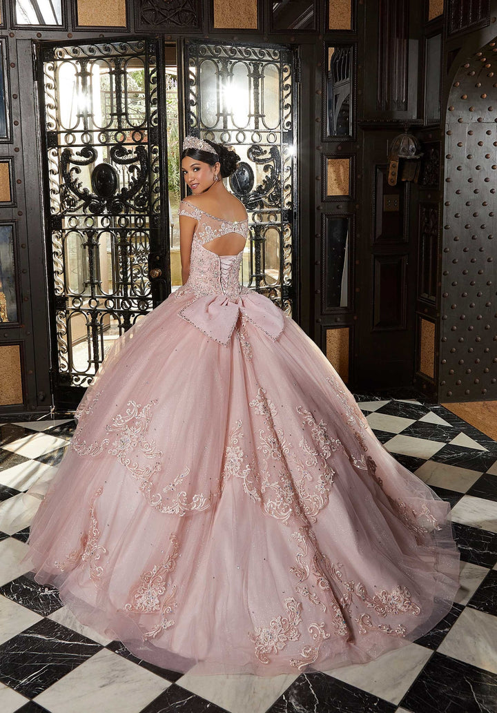 Vizcaya by Morilee #89340 Crystal Embroidery & Jewel Beading on Tulle Ball Gown