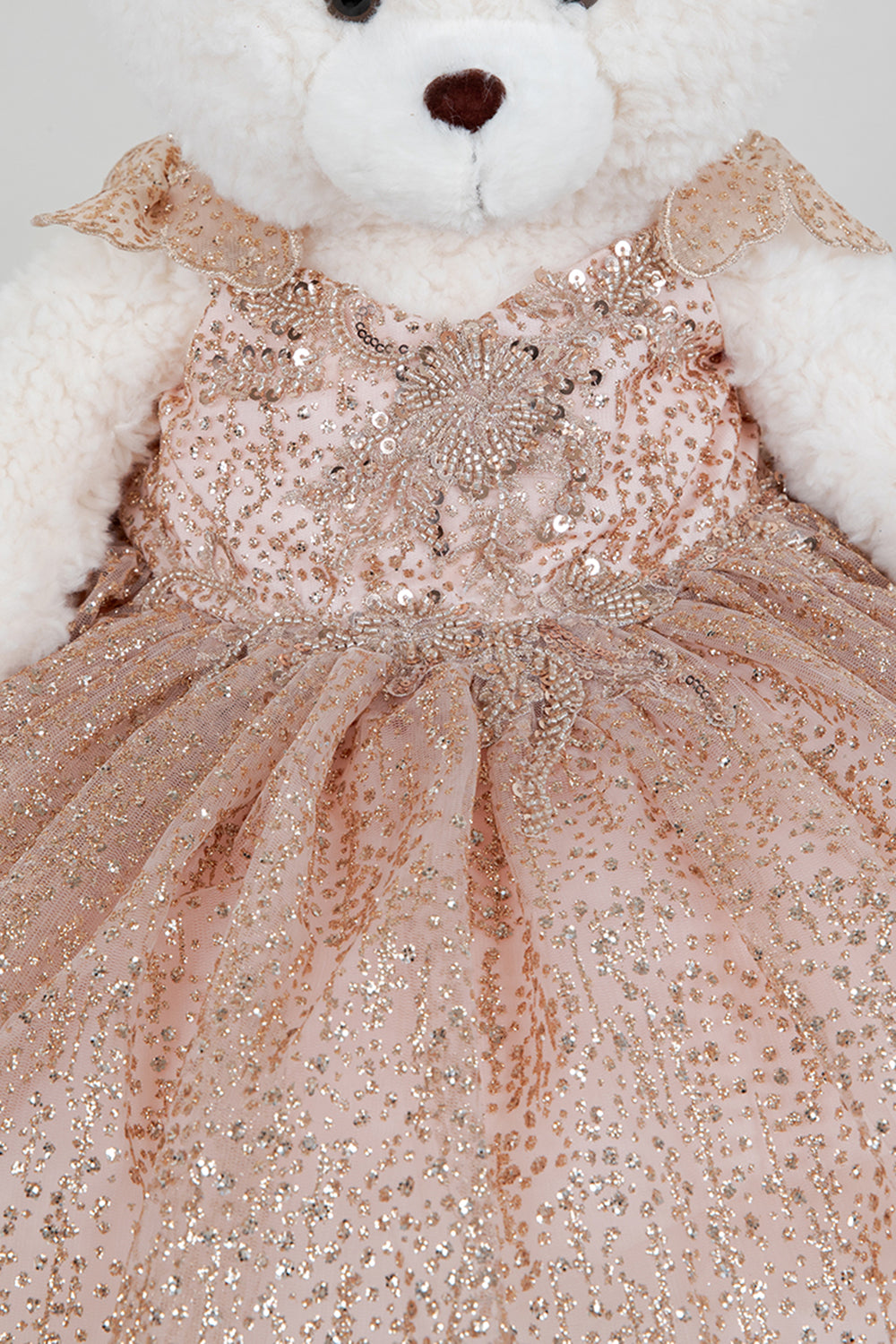 quince rose gold dresses Sparkly Ball Gown Off Shoulder Dress Lisposa Rose Gold the rose gold quince dress