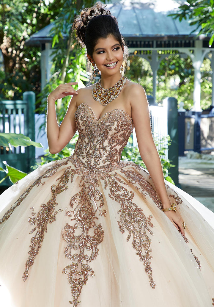 Vizcaya by Morilee #89255 Sequin & Rhinestones on Tulle Ball Gown
