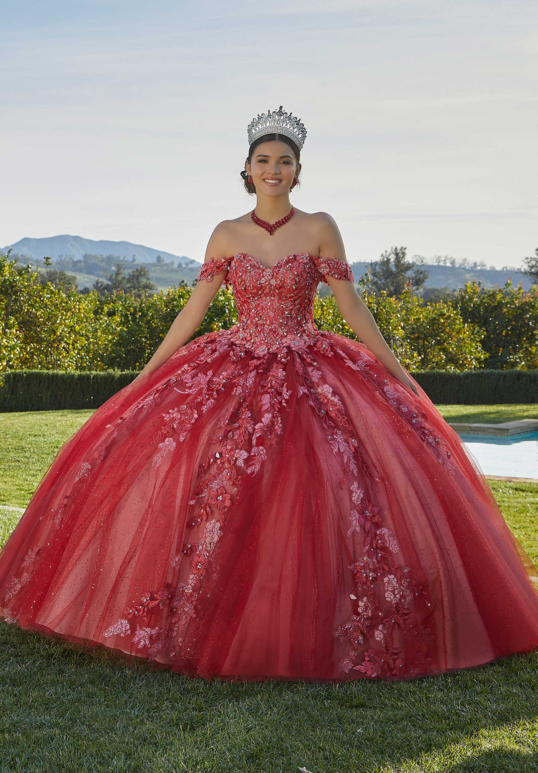 Morilee 34091 Scarlet/Blush Quinceañera Dress