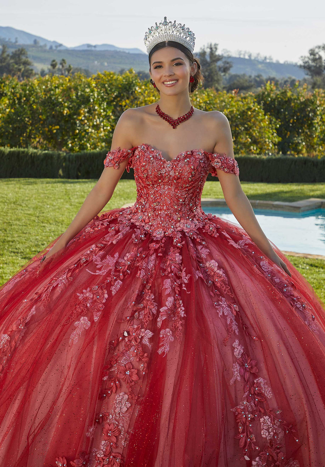 Morilee 34091 Scarlet/Blush Quinceañera Dress