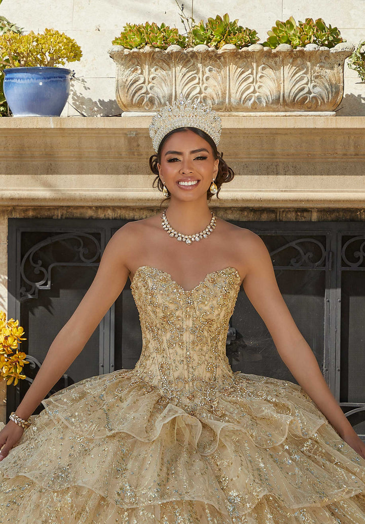 Morilee 34094 Gold Quinceañera Dress