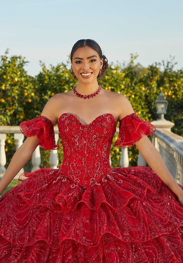Morilee 34091 Scarlet/Blush Quinceañera Dress