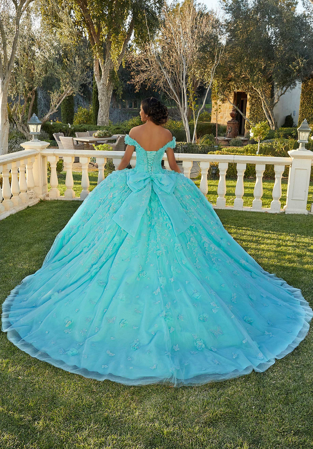 Morilee 89425 Aqua Quinceañera Dress