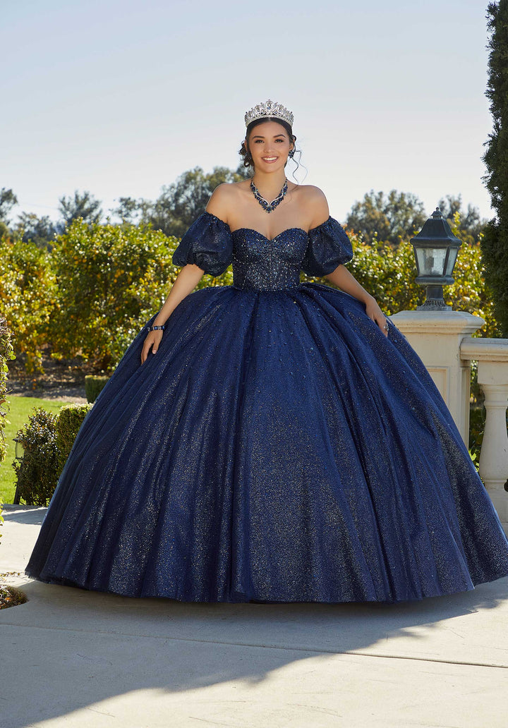 Morilee 89426 Navy Quinceañera Dress