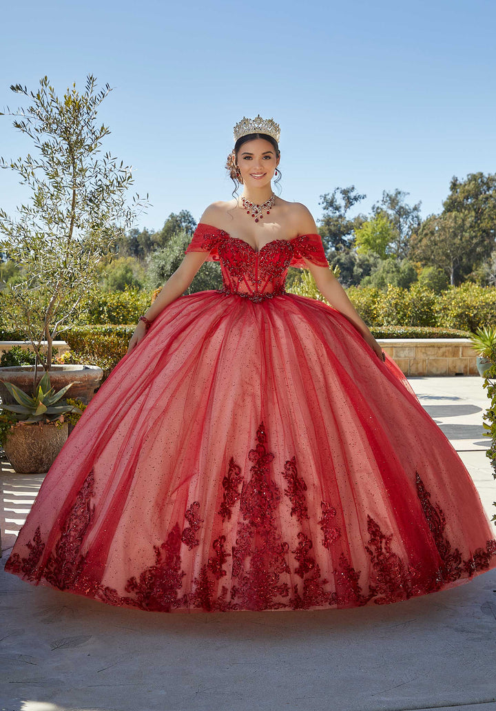 Morilee 89427 Scarlet/Champagne Quinceañera Dress