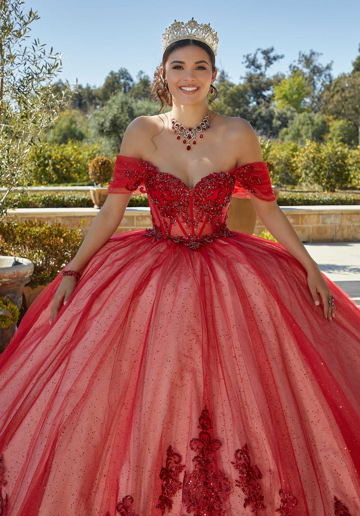 Morilee 89427 Scarlet/Champagne Quinceañera Dress