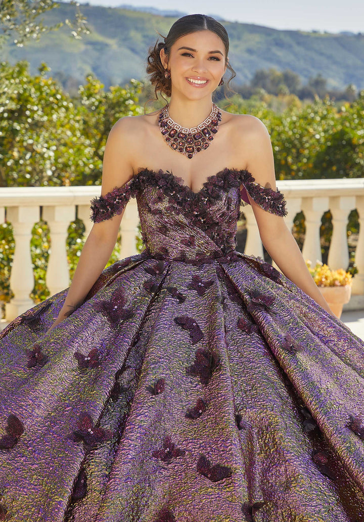 Morilee 89429 Purple/Gold Quinceañera Dress