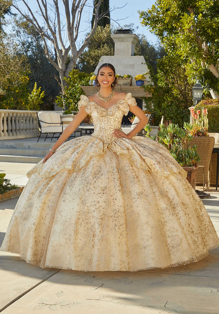 Morilee 89431 Gold Quinceañera Dress