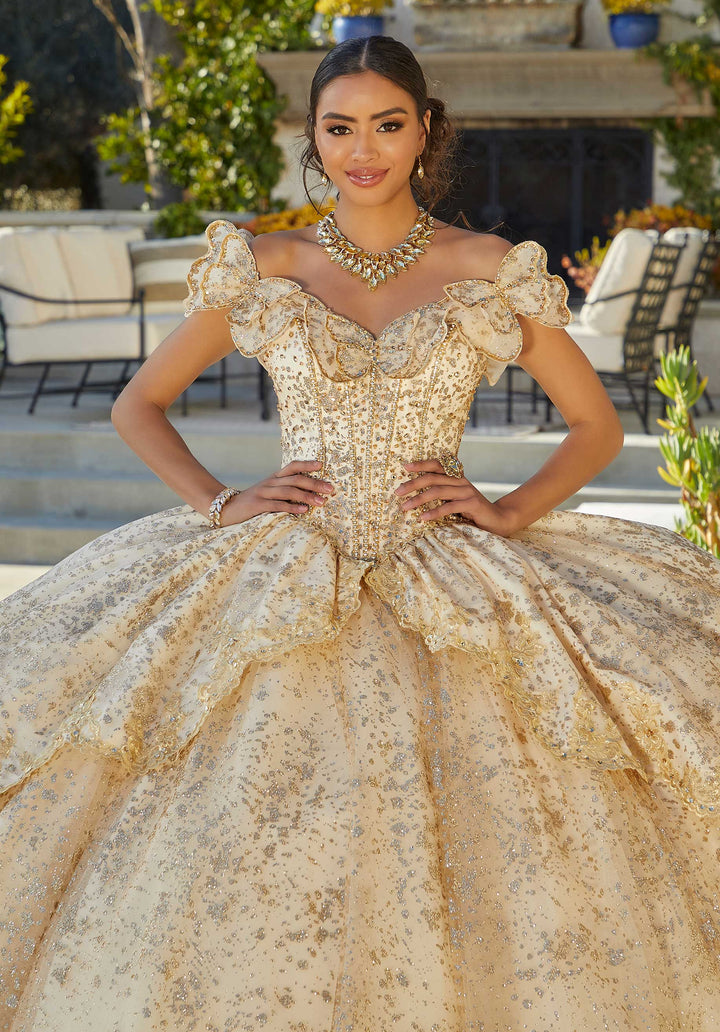 Morilee 89431 Gold Quinceañera Dress