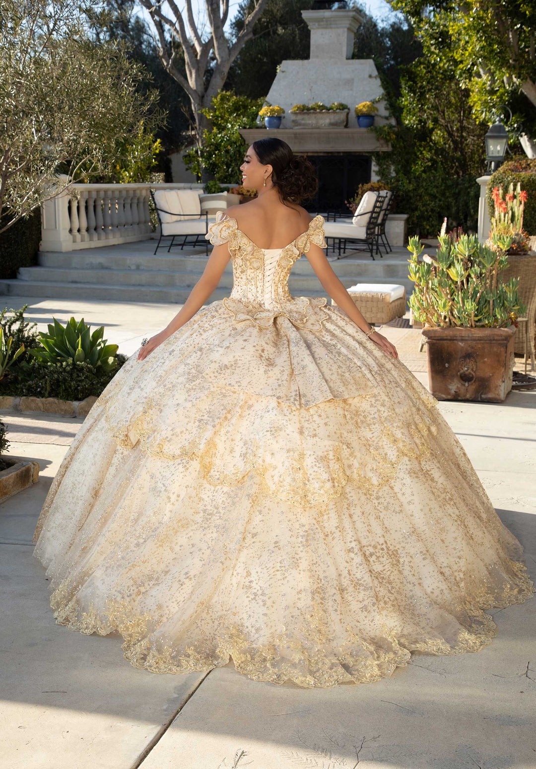 Morilee 89431 Gold Quinceañera Dress