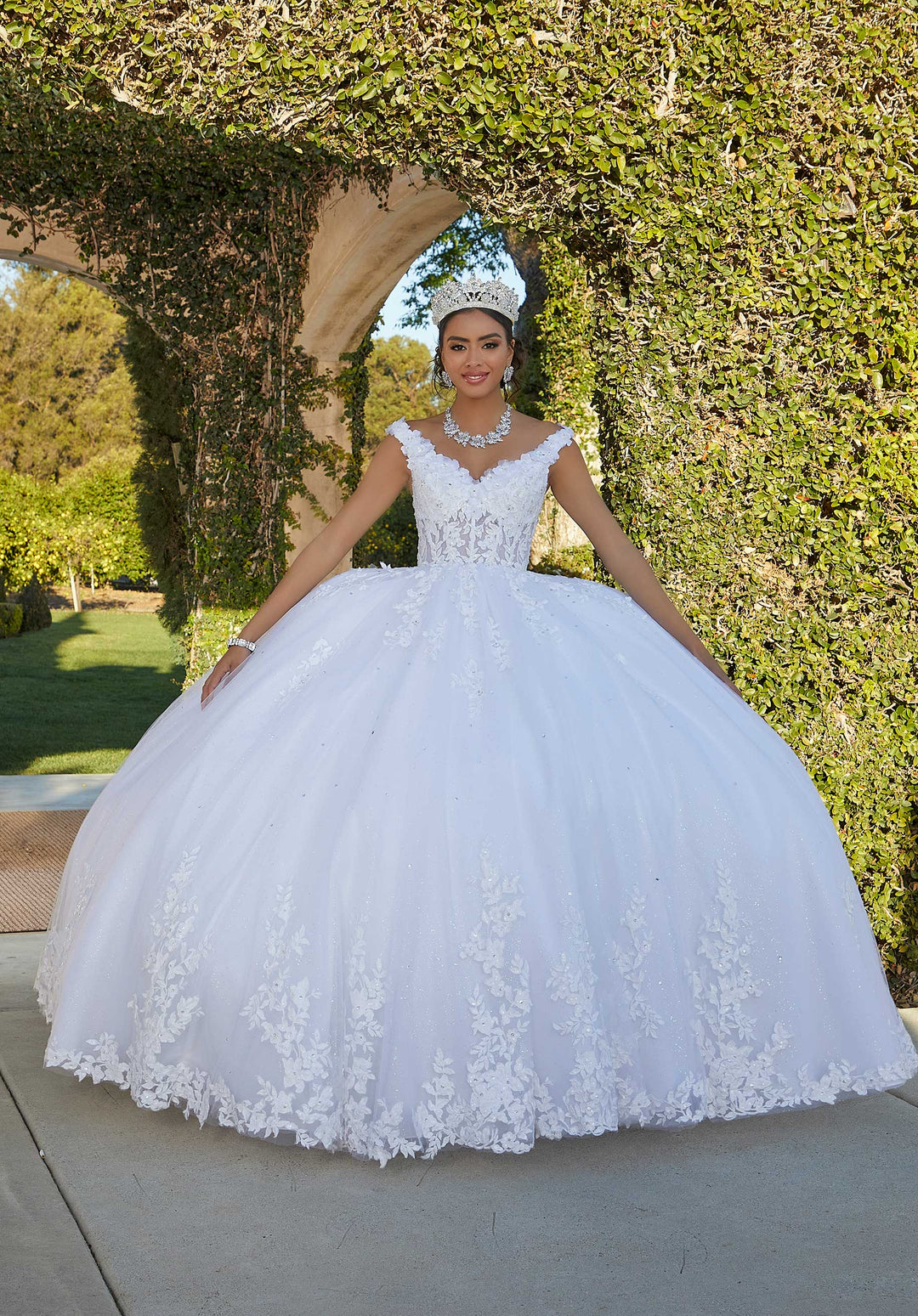 Morilee 89432 White Quinceañera Dress