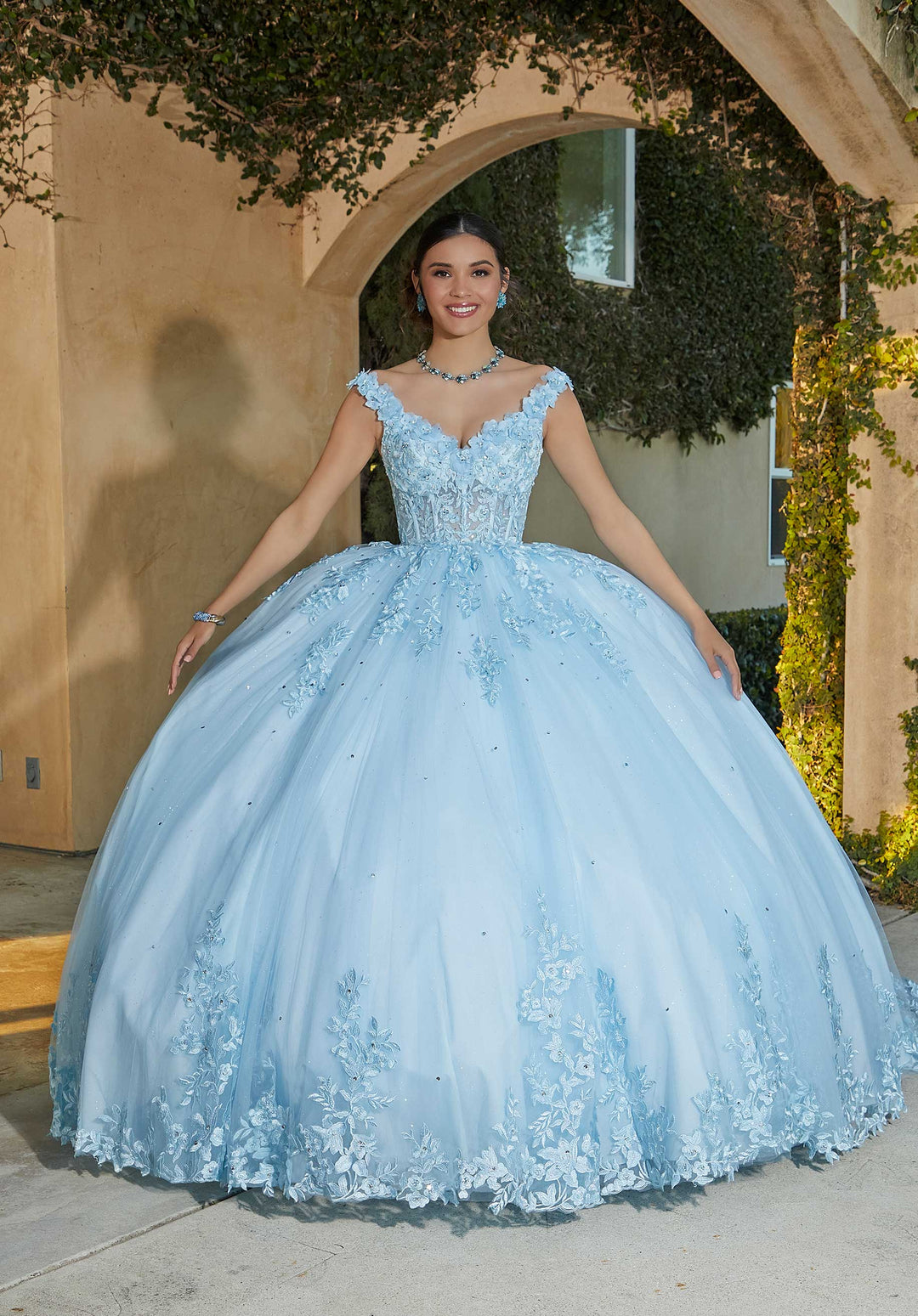Morilee 89432 Light Blue Quinceañera Dress