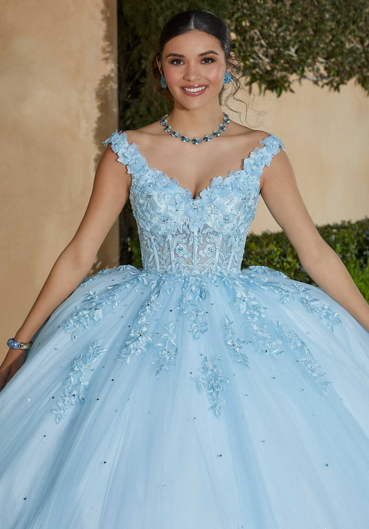Morilee 89432 Light Blue Quinceañera Dress