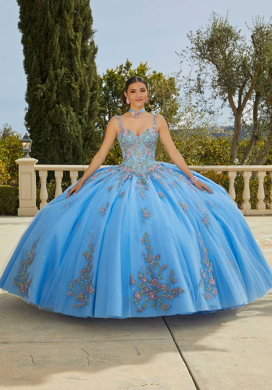 Morilee 89435 French Blue/Multi Quinceañera Dress