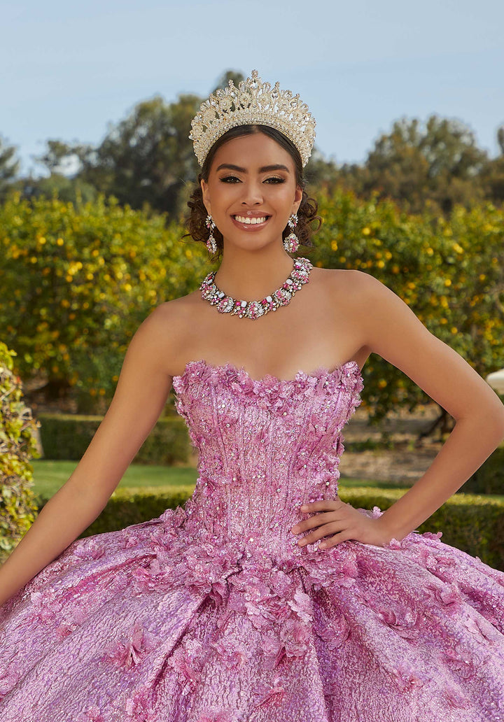 Morilee 89436 Metallic Pink Quinceañera Dress