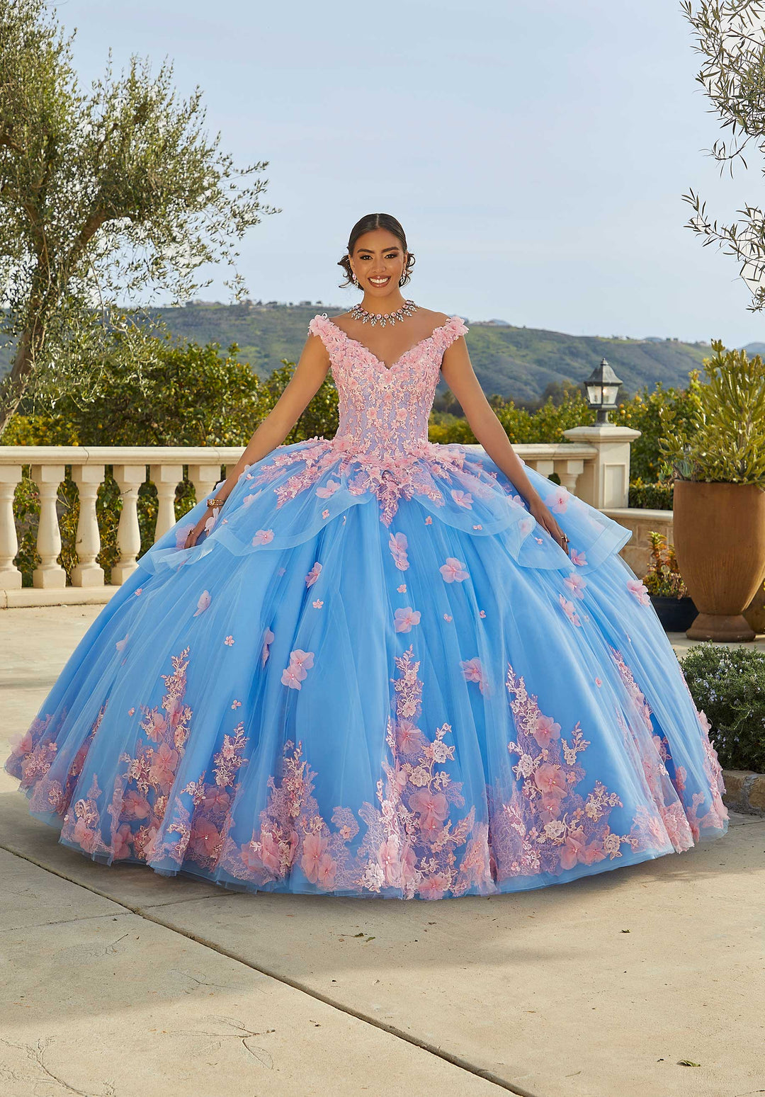Morilee 89437 French Blue/Pink Quinceaera Dress The Quince Of Your Dreams Morilee 89437 French Blue/Pink Quinceaera Dress The Quince Of Your Dreams