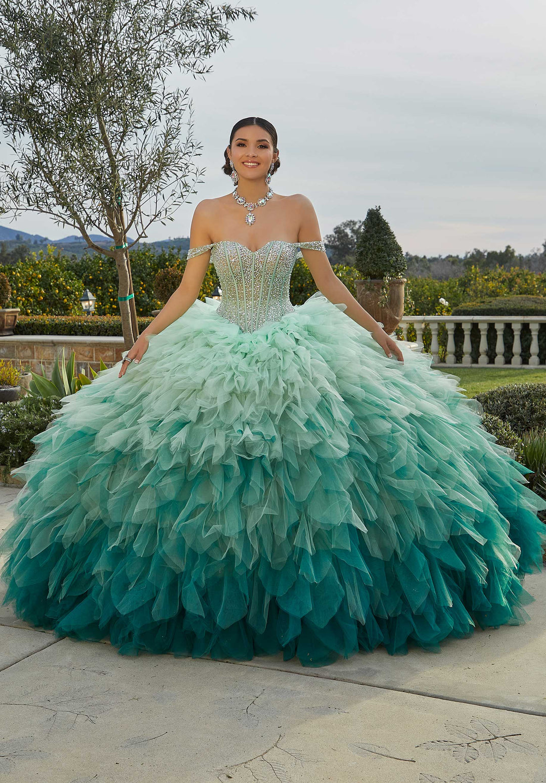 Morilee 89438 Sage/Emerald Ombre Quinceaera Dress The Quince Of Your Dreams Morilee 89438 Sage/Emerald Ombre Quinceaera Dress The Quince Of Your Dreams