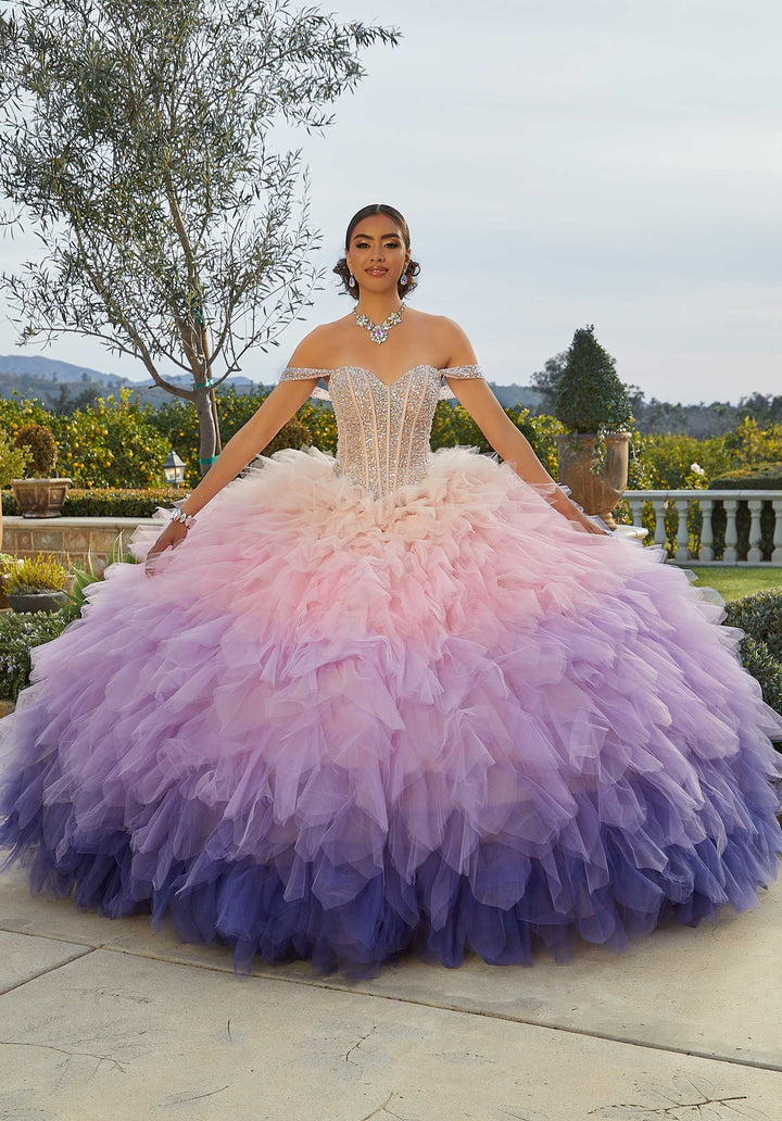 Morilee 89438 Blush/Purple Ombre Quinceañera Dress