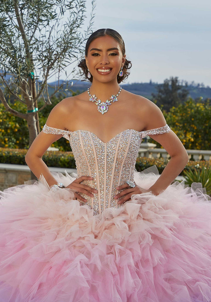 Morilee 89438 Blush/Purple Ombre Quinceañera Dress