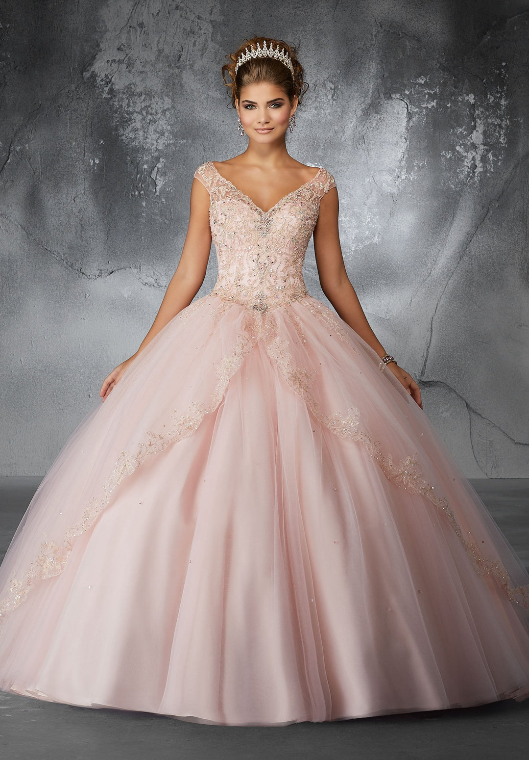 Margaret on a Princess Tulle Ballgown - MoriLee #60054