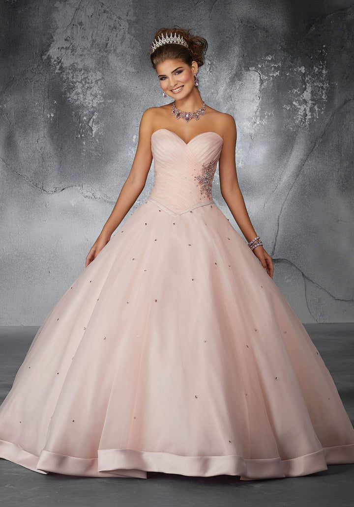 Barbara on a Trimmed Hemline and Crystal Beading -Mori Lee #60057