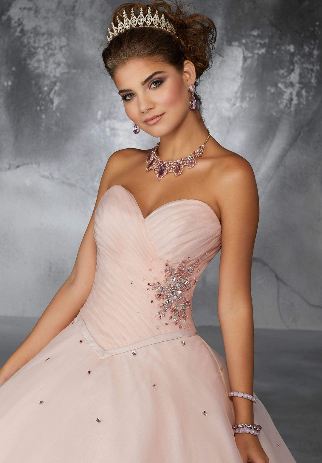 Barbara on a Trimmed Hemline and Crystal Beading -Mori Lee #60057