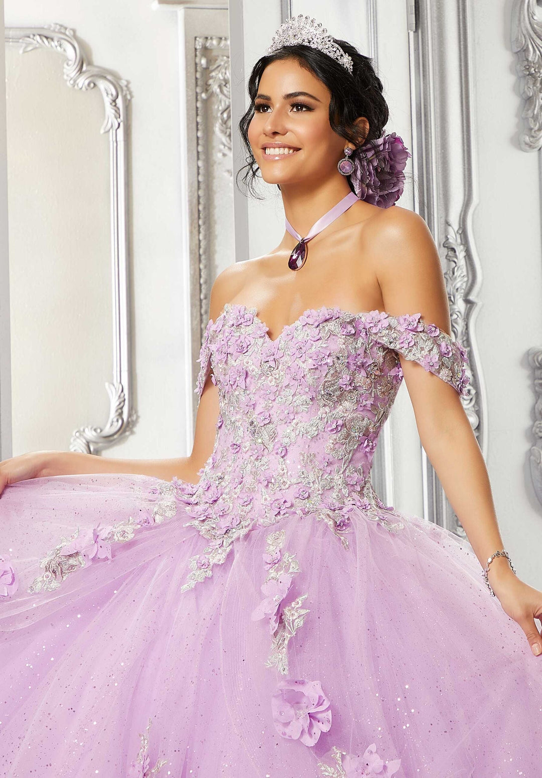 Princess Tulle Floral Quinceañera Dress  #89318